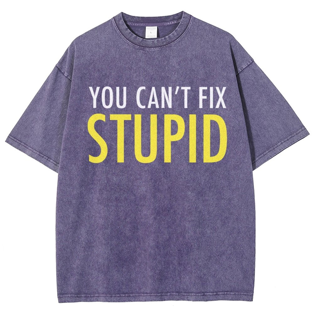 You Can’T Fix Stupid Vintage Distressed T-shirt