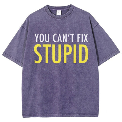 You Can’T Fix Stupid Vintage Distressed T-shirt
