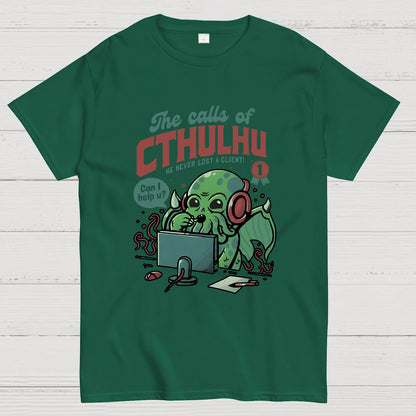 Cthulhu Customer Service Geek T-Shirt