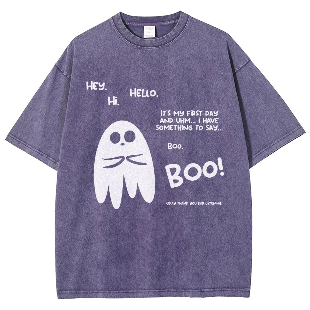 Anxious Ghost Vintage Distressed T-shirt