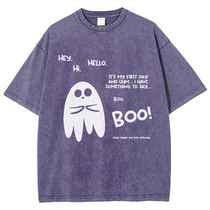 Anxious Ghost Vintage Distressed T-shirt