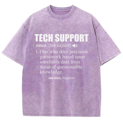 Tech Support Definition Vintage Distressed T-shirt
