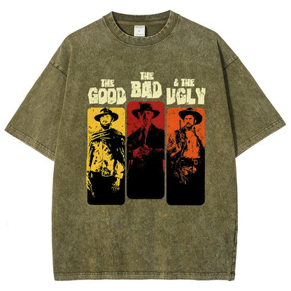 The Good The Bad The Ugly  Vintage Distressed T-shirt