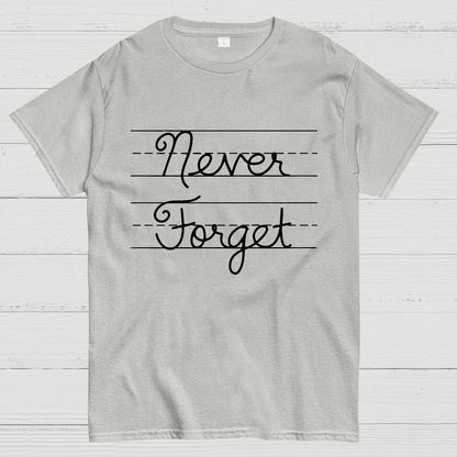 Cursive - Never Forget Geek T-Shirt
