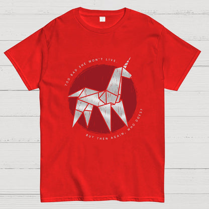 Origami Unicorn Geeky T-Shirt