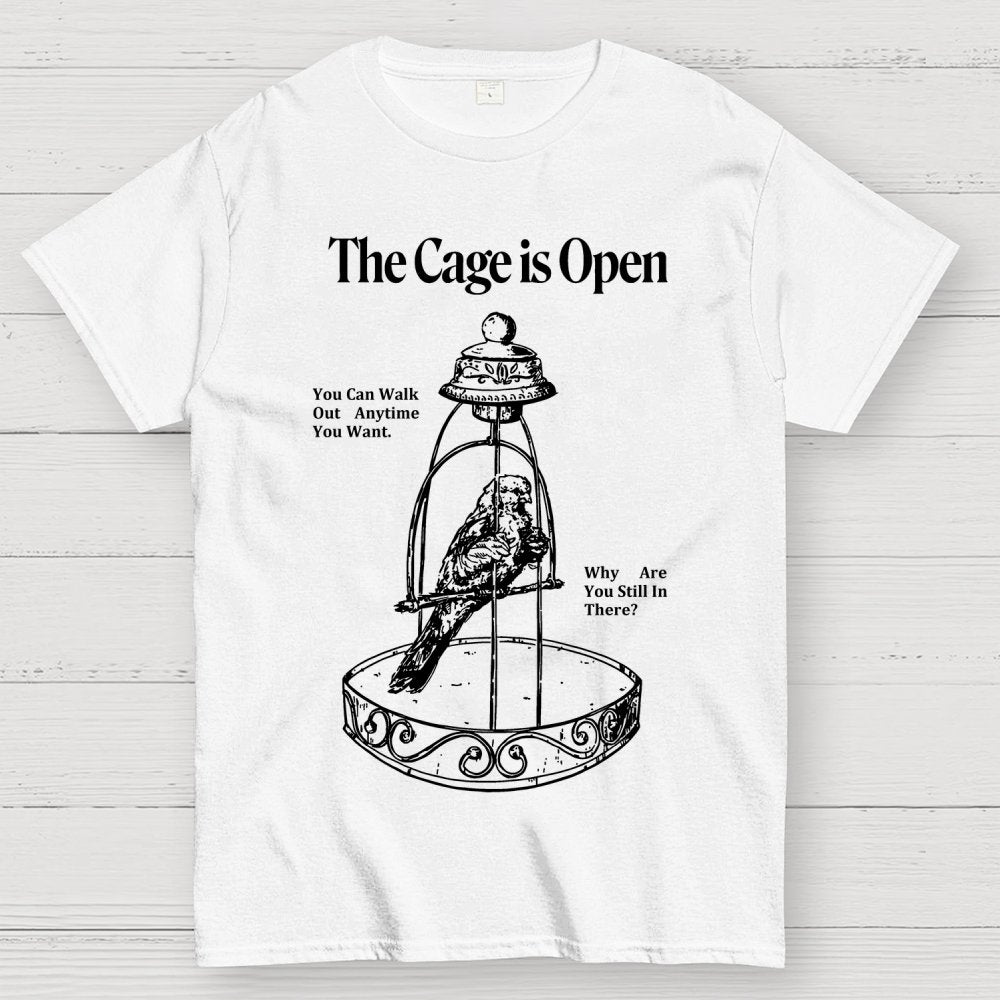 Bird in a cage Geek T-Shirt