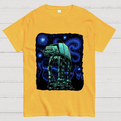 Armored Tank Starry Night Geek T-Shirt
