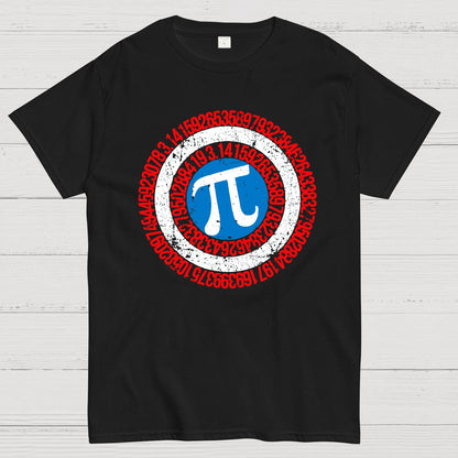 Pi Day Hero Shield Geek T-Shirt