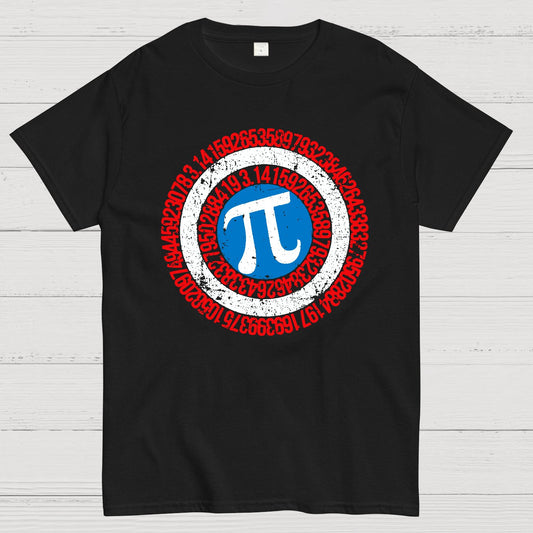 Pi Day Hero Shield Geek T-Shirt