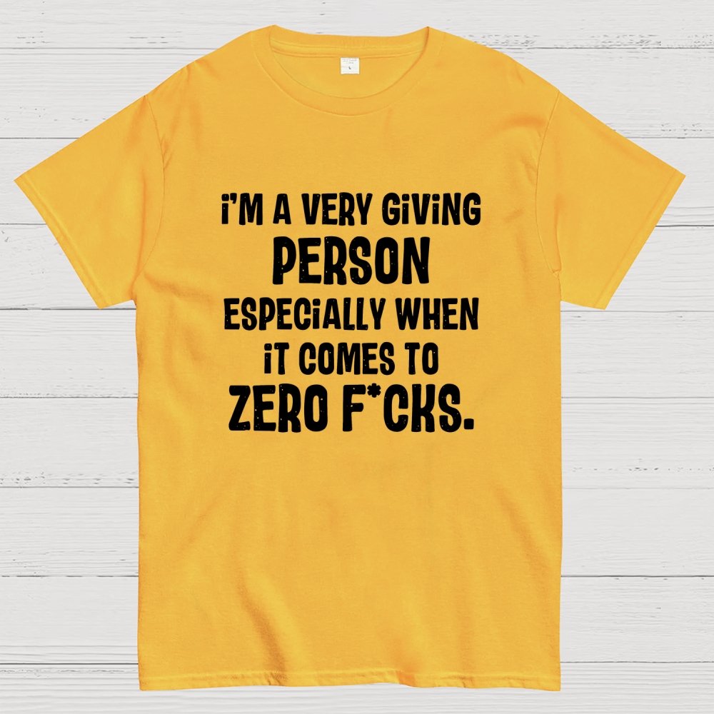 Zero Fcks Geek T-Shirt