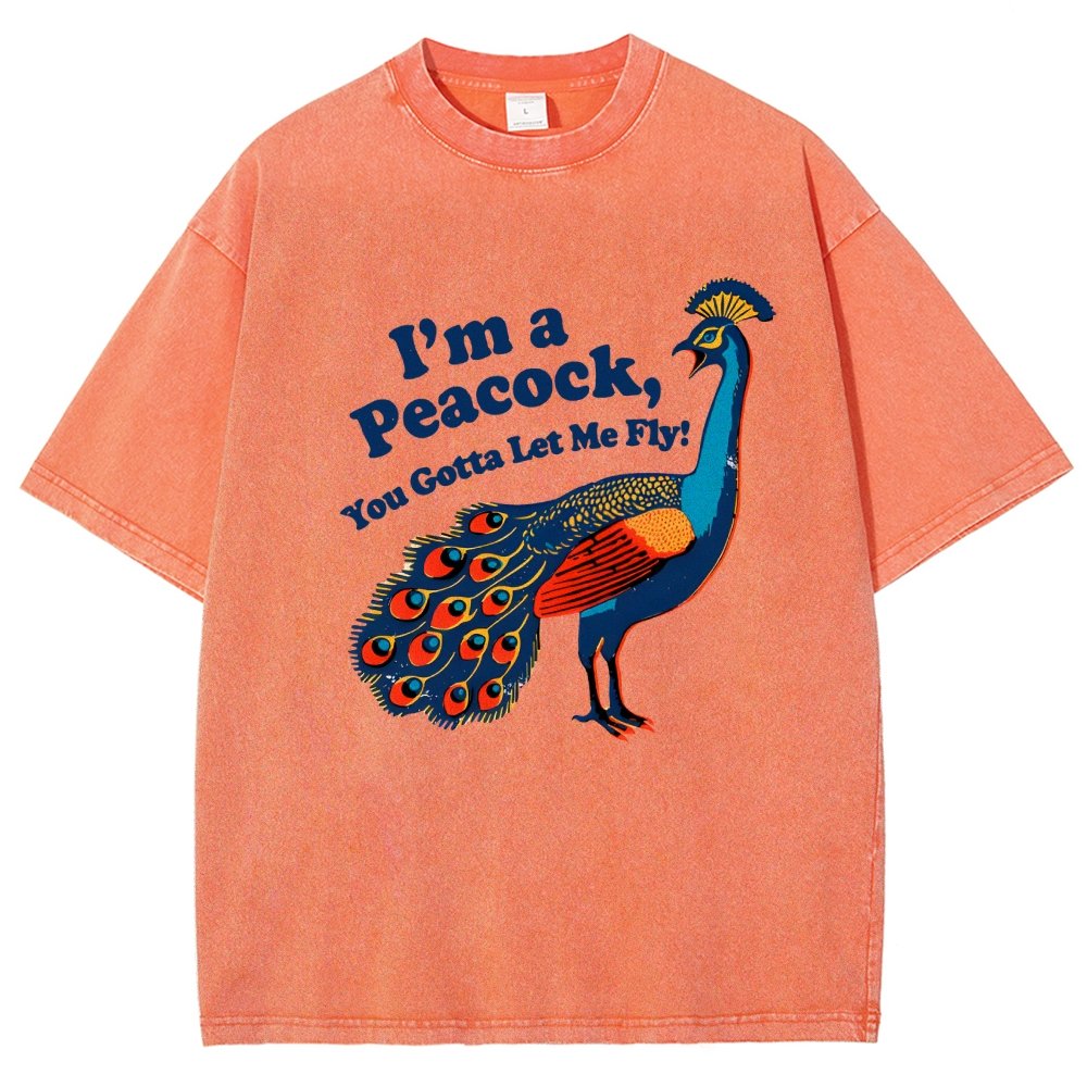 I'm A Peacock You Gotta Let Me Fly Vintage Distressed T-shirt