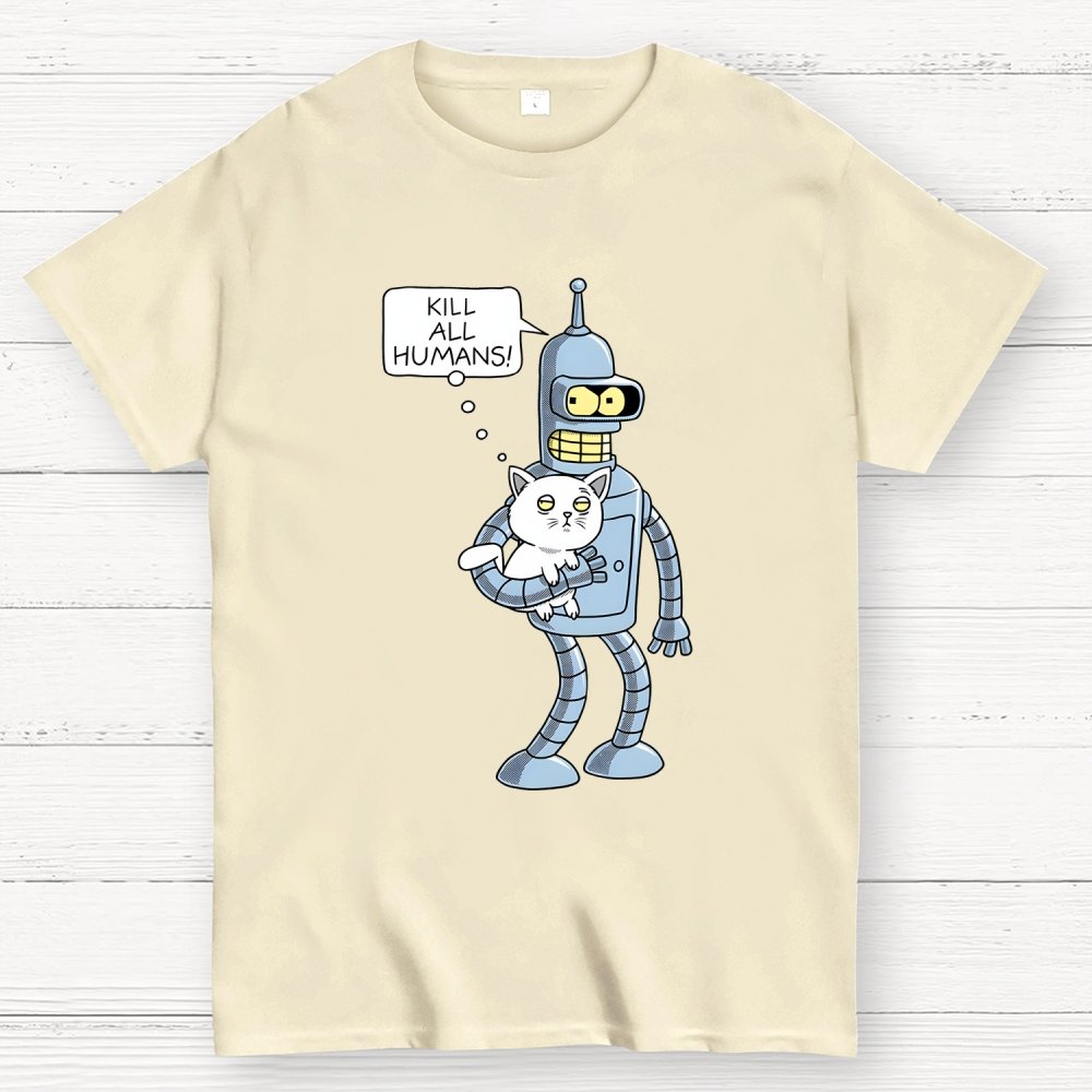 Kill All Humans! Catender Geek T-Shirt
