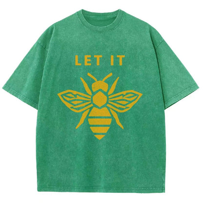 Let It Bee Vintage Distressed T-shirt