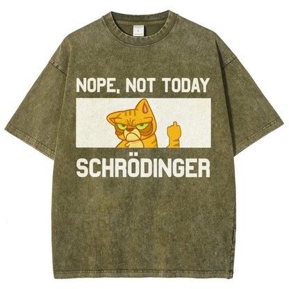 Schroedingers Cat Dark Humor Vintage Distressed T-shirt