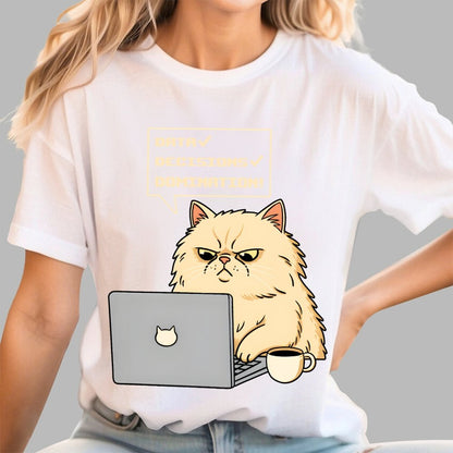 Data Decisions Domination - Cat Geek T-Shirt
