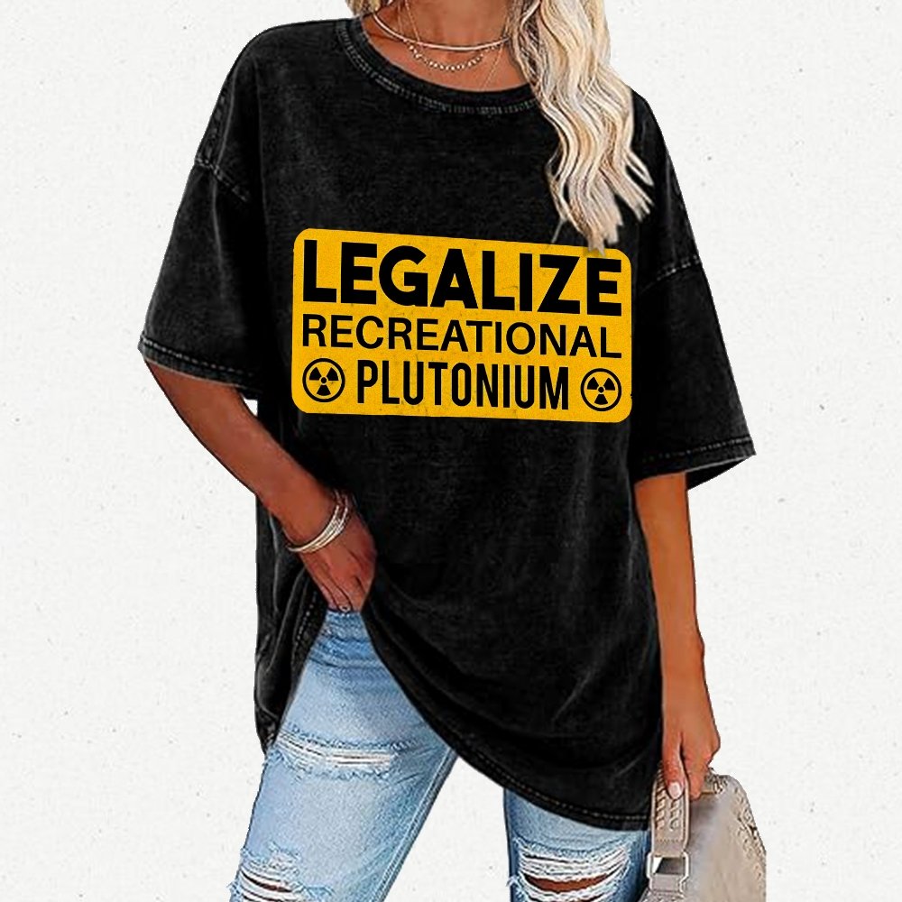 Legalize Recreational Plutonium Vintage Distressed T-shirt