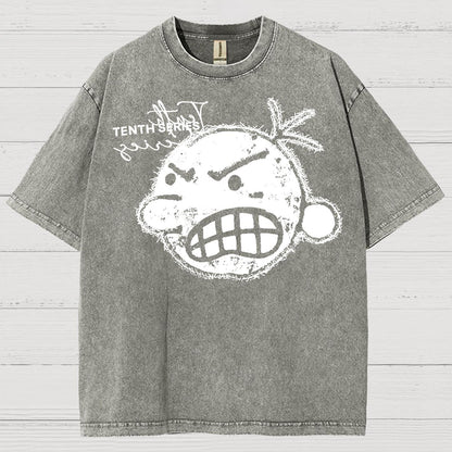 Retro Street Tenth Series Graphic Vintage Distressed T-shirt