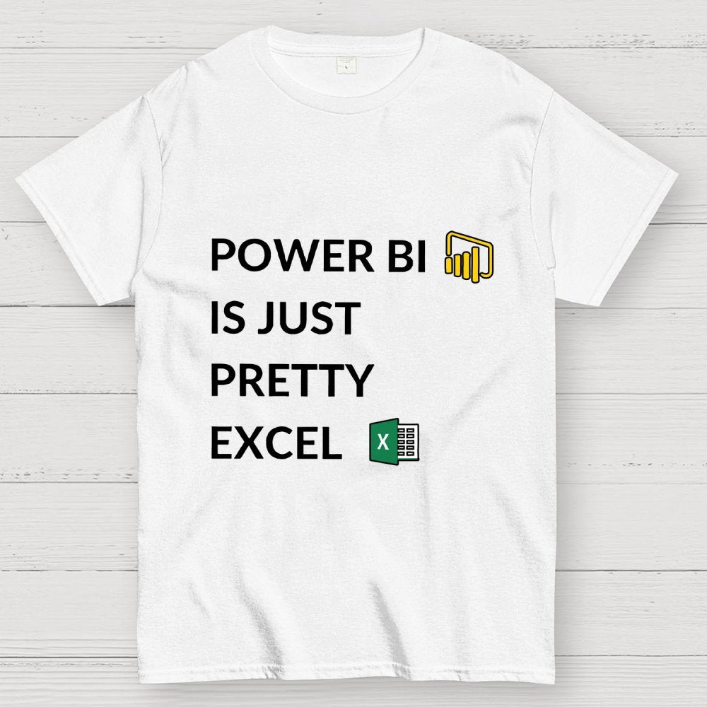 Excel VS Power BI Unisex Geek T-Shirt