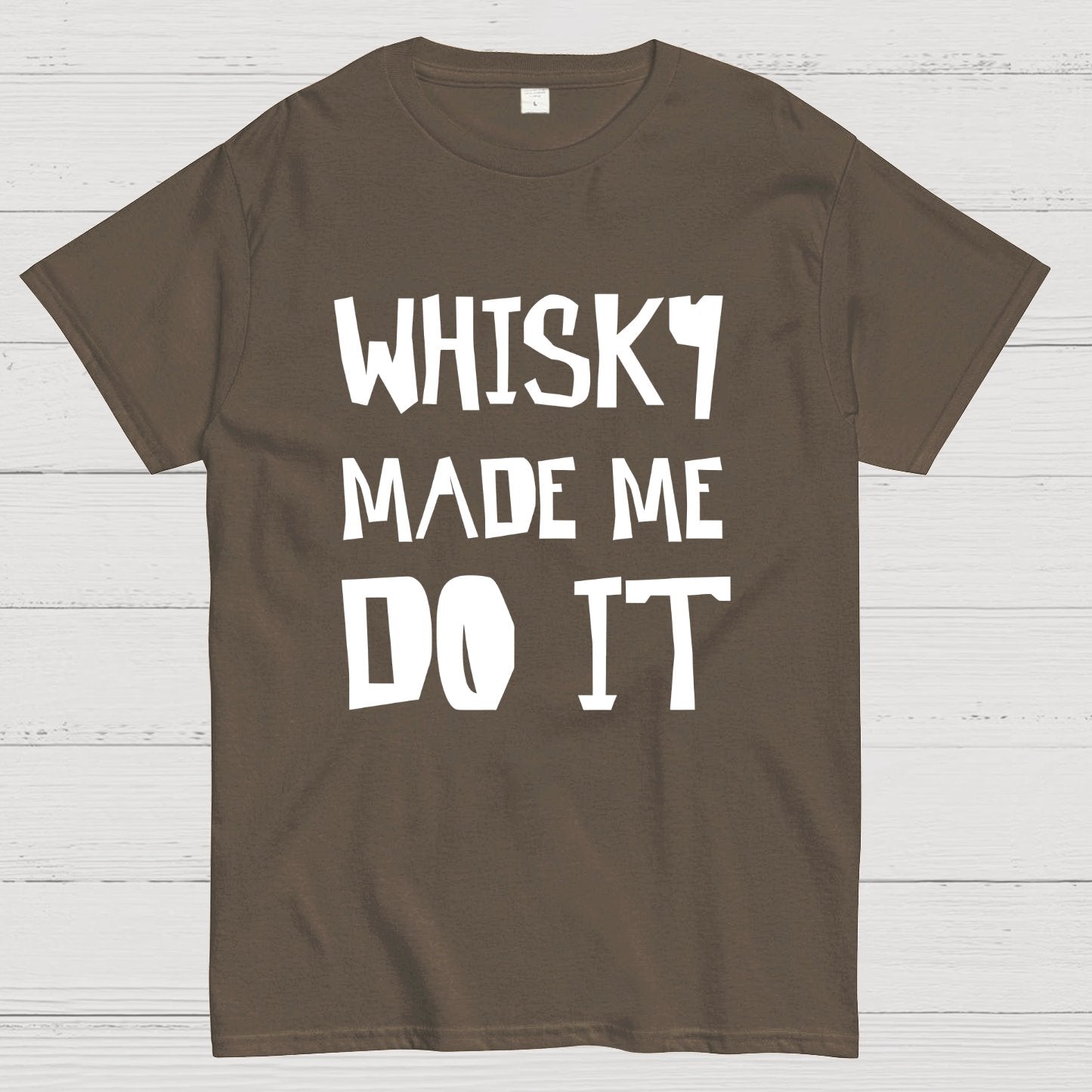 Whisky Made Me Do It Geeky T-Shirt