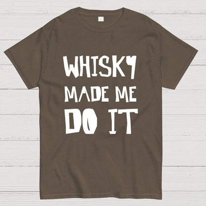 Whisky Made Me Do It Geeky T-Shirt
