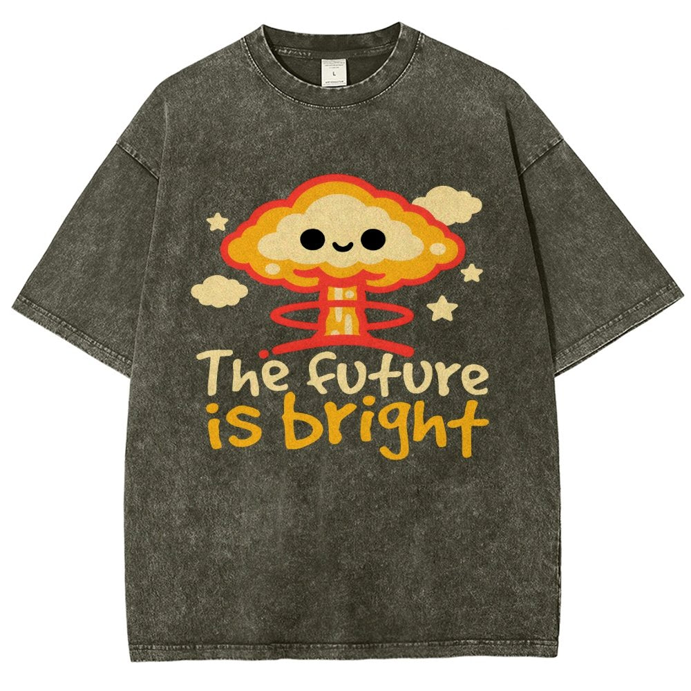 The Future Is Bright Vintage Distressed T-shirt
