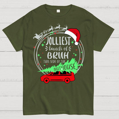 Jolliest Bunch of Bruh Christmas Geek T-Shirt