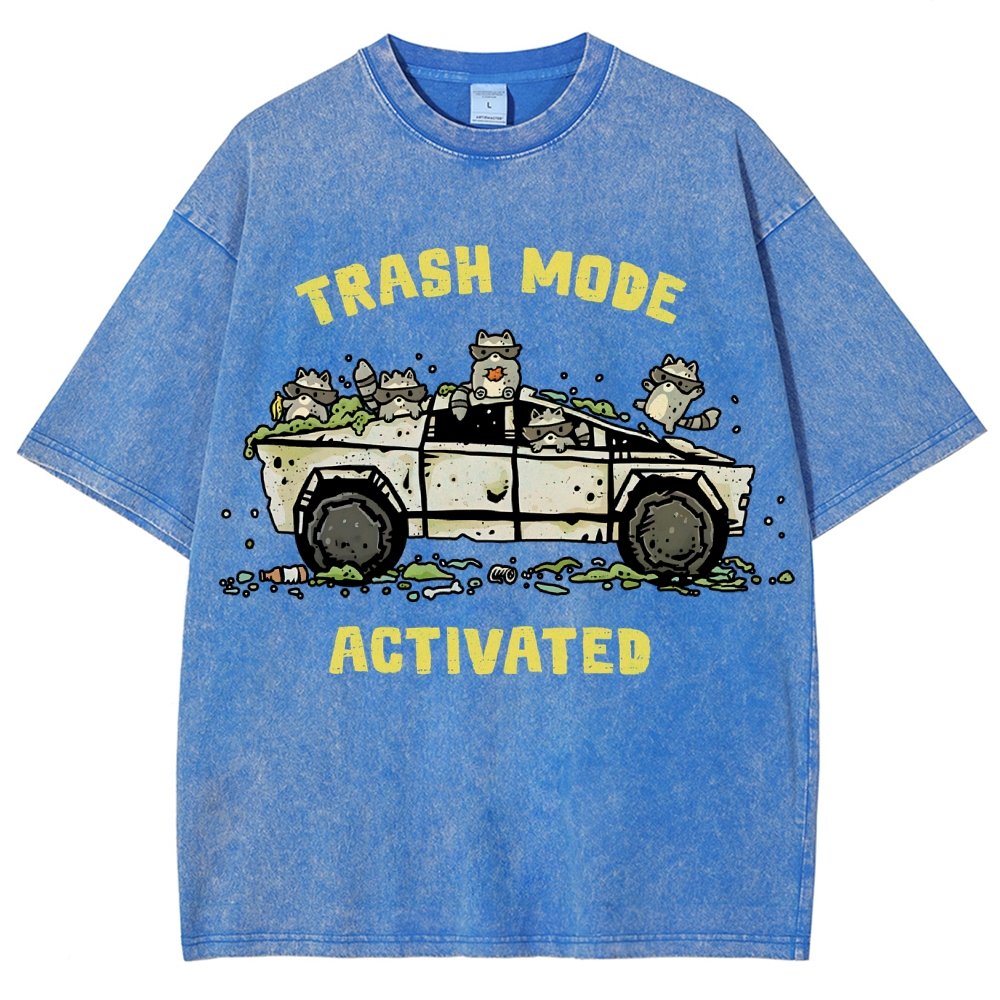Trash Mode Activated Vintage Distressed T-shirt
