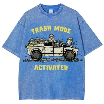 Trash Mode Activated Vintage Distressed T-shirt