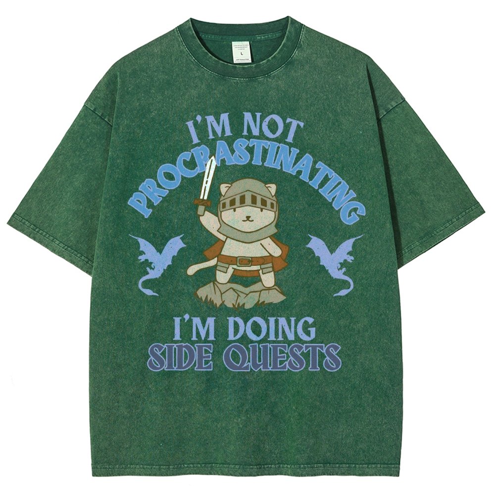 I'm Doing Side Quests Vintage Distressed T-shirt
