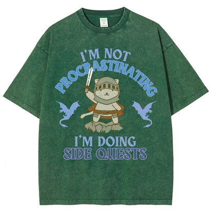 I'm Doing Side Quests Vintage Distressed T-shirt