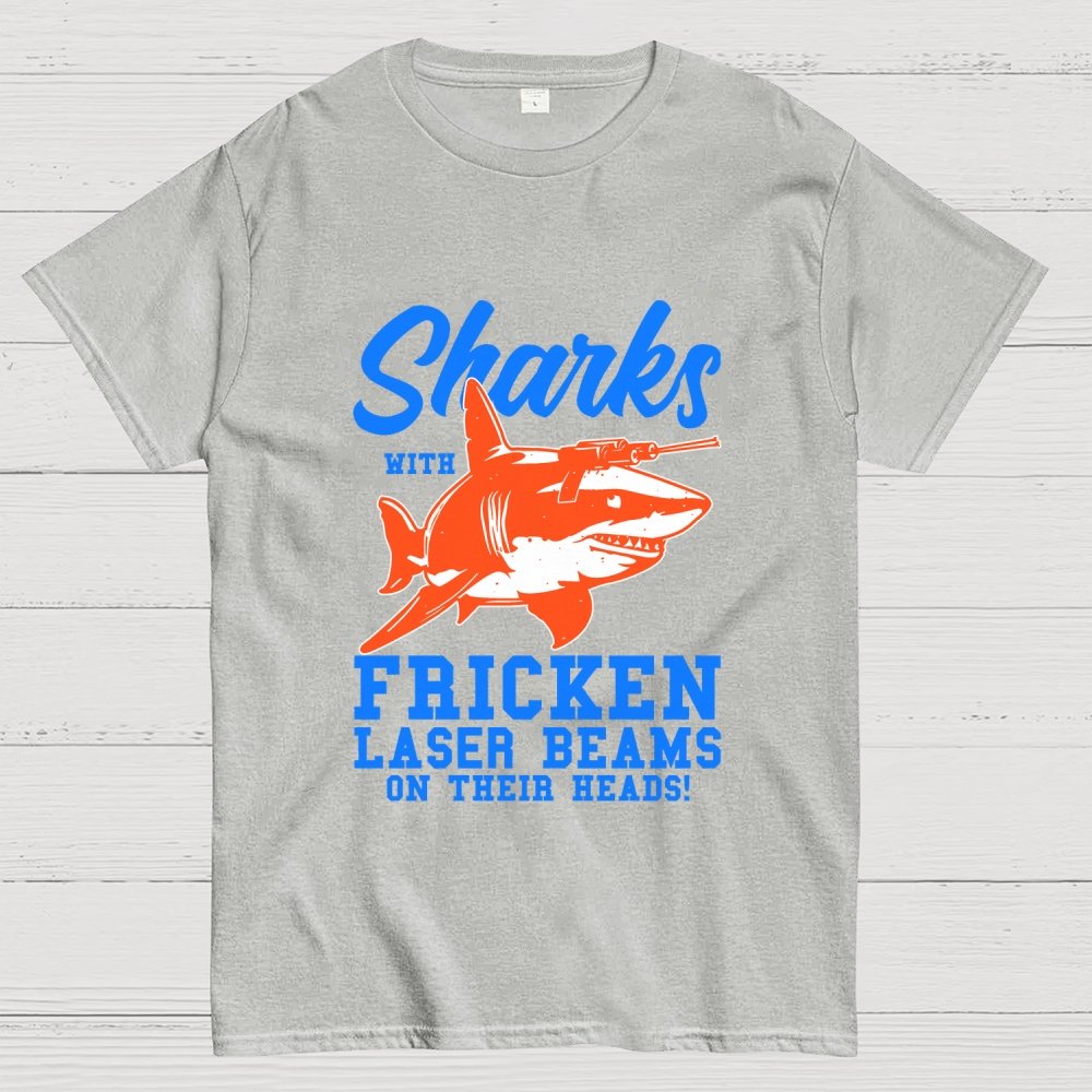 Sharks with Laser beams Geek T-Shirt