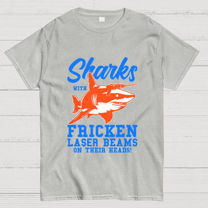 Sharks with Laser beams Geek T-Shirt