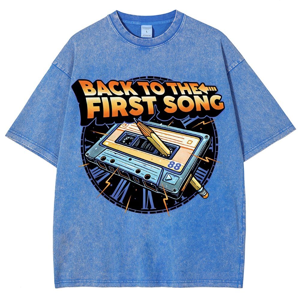 Back to the First Song Vintage Distressed T-shirt