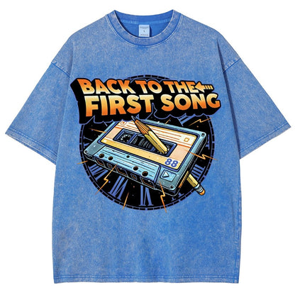 Back to the First Song Vintage Distressed T-shirt