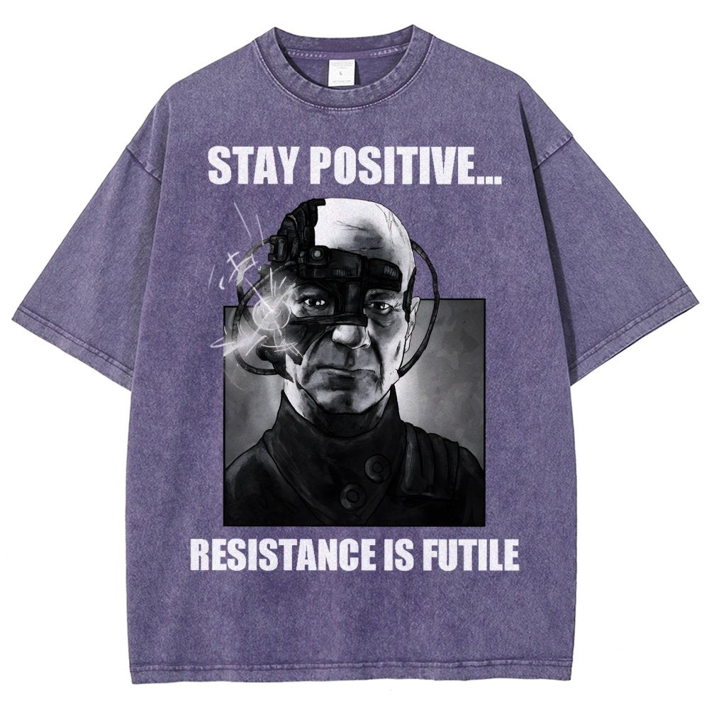 Stay positive... Persistence is key Vintage Distressed T-shirt