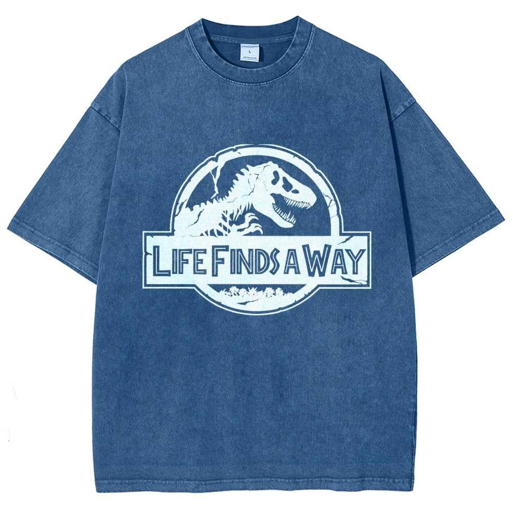 Life Finds A Way Vintage Distressed T-shirt