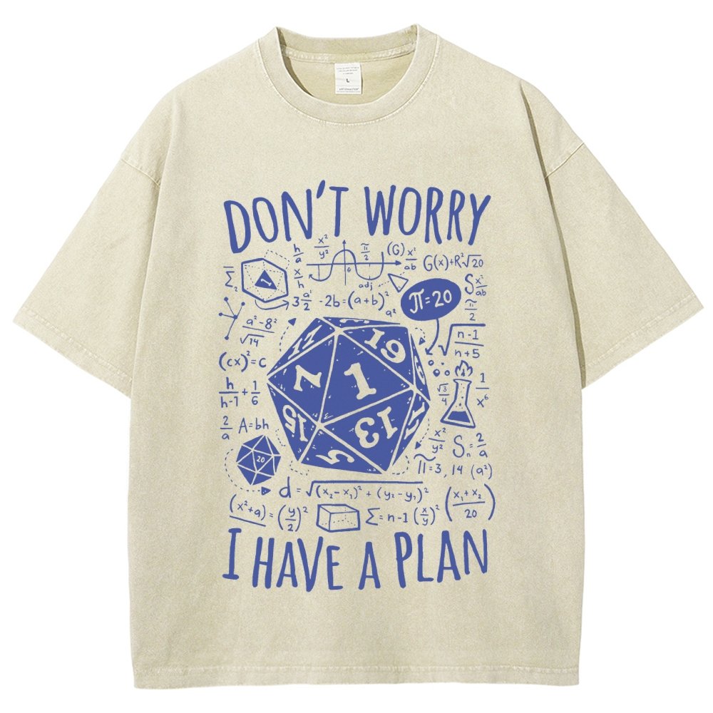 I Have A Plan Vintage Distressed T-shirt