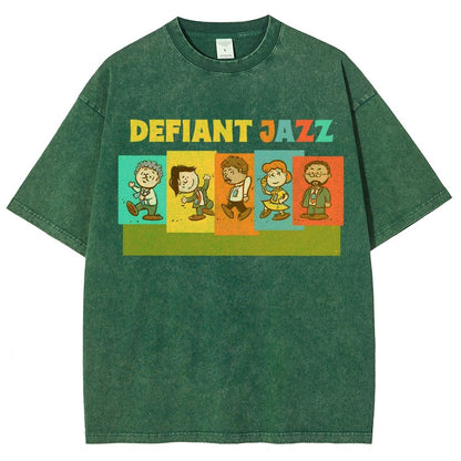 Defiant Jazz Vintage Distressed T-shirt