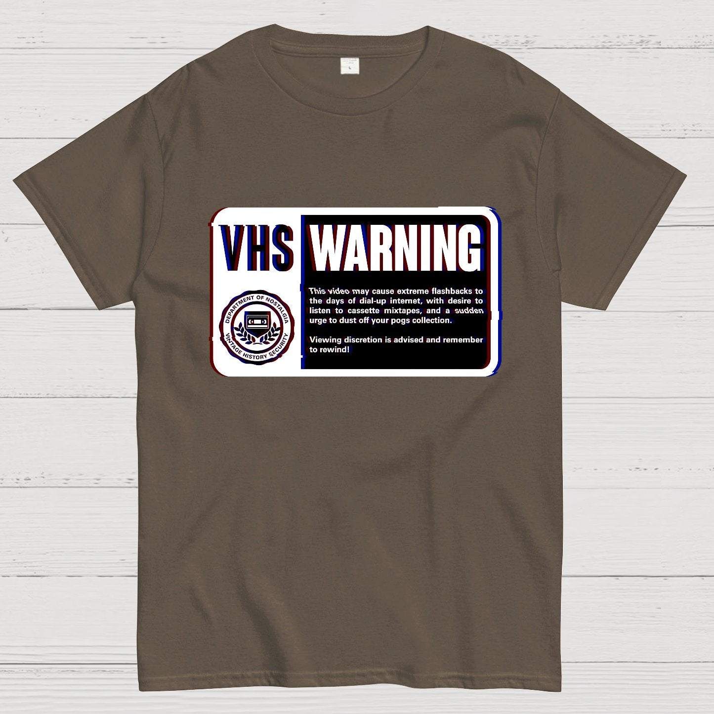 VHS Nostalgia Warning Buy Now Geek T-Shirt