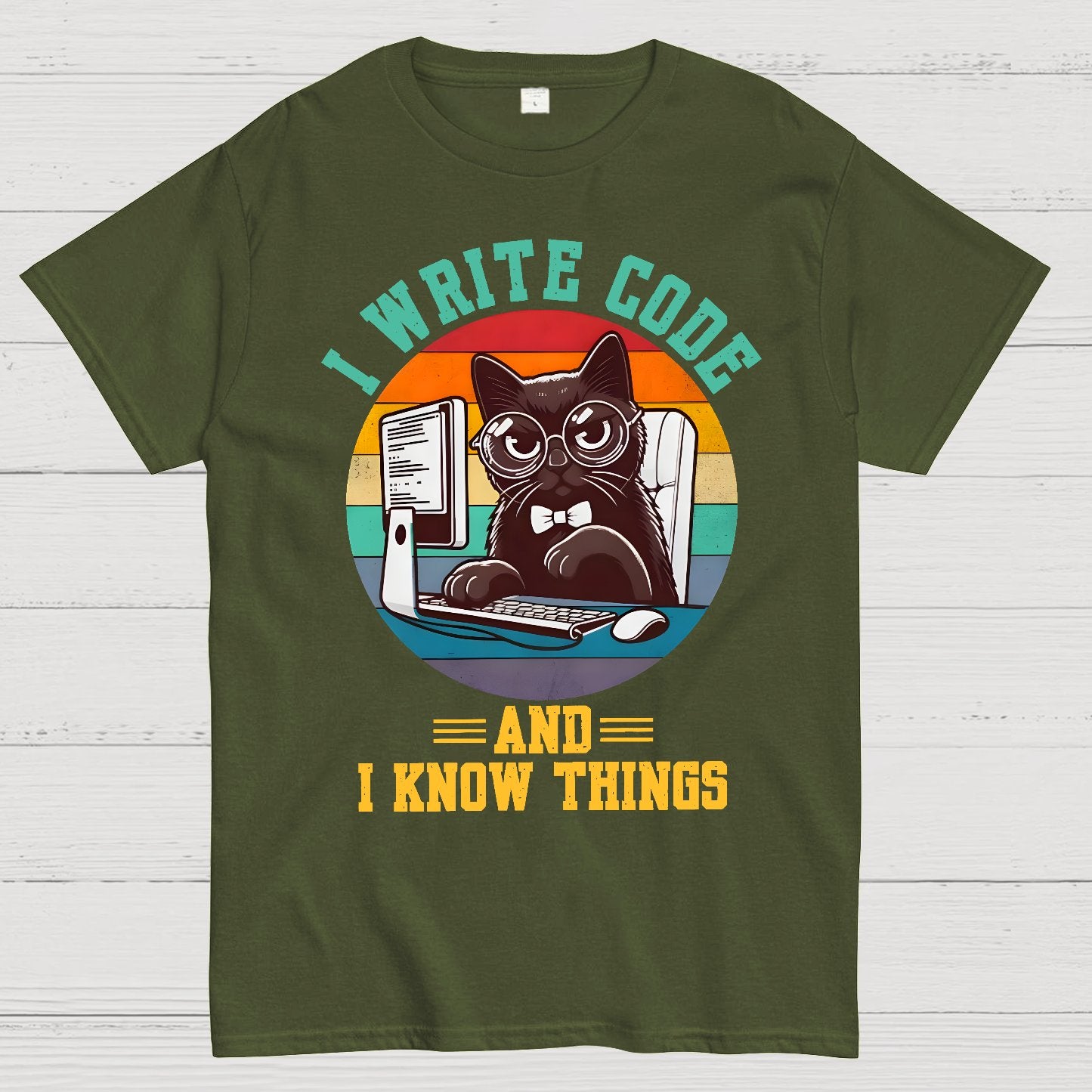 I Write Code And I Know Thing Geek T-Shirt