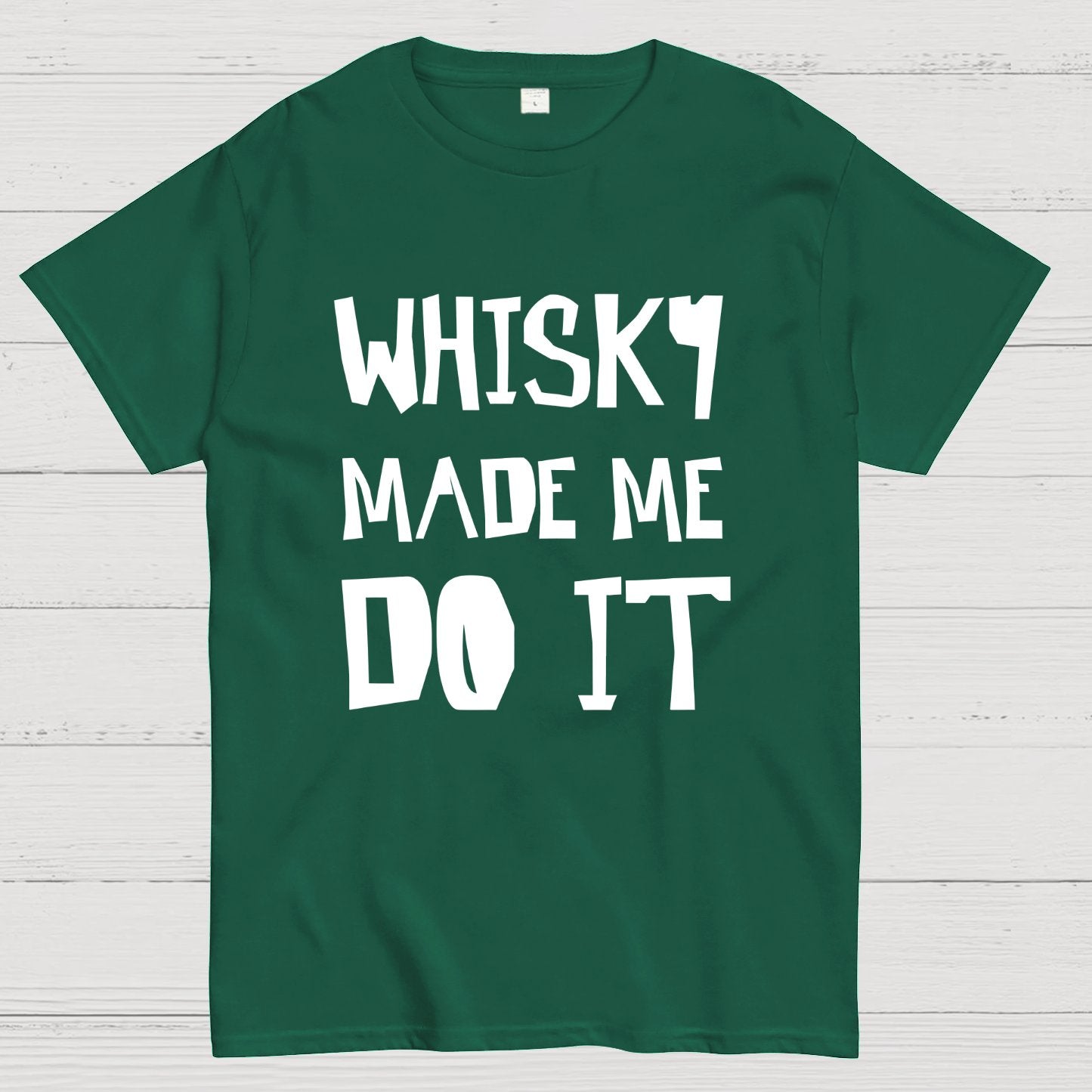 Whisky Made Me Do It Geeky T-Shirt