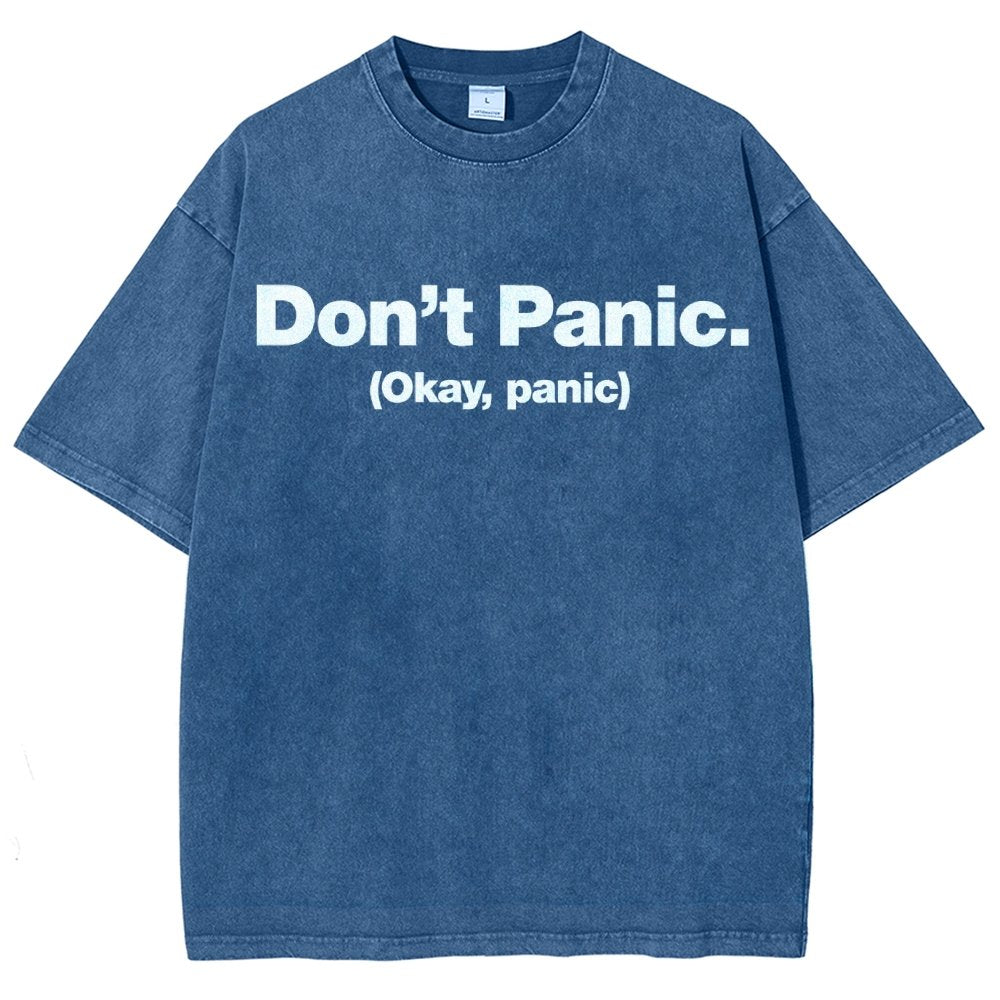 Okay Panic Vintage Distressed T-shirt
