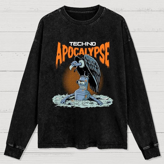 Washed Long Sleeve Tee 2507000354