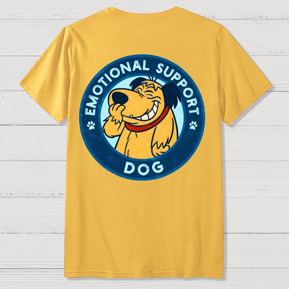 Dog Support Or Not? Front And Back Printing Geek T-Shirt