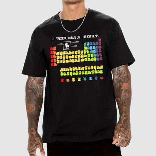 Purriodic Table of the Kittens Geek T-Shirt