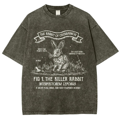 The Rabbit of Mysterious Place Vintage Distressed T-shirt