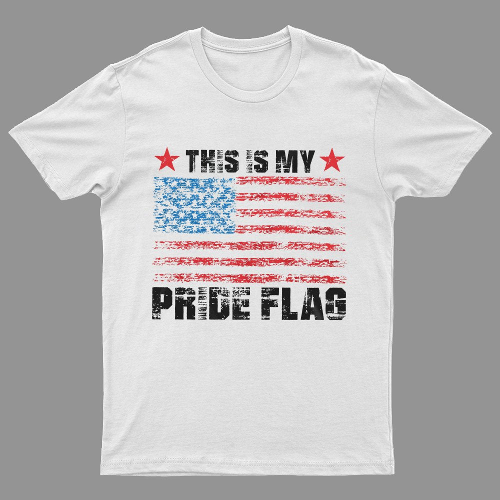 Men's Patriotic Shirt This Is My Pride Flag Geeky T-Shirt