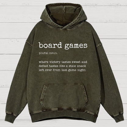 Board Games Definition Vintage Distressed Hoodie