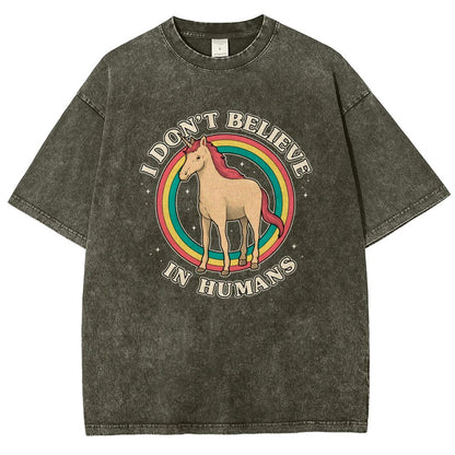 I Don't Believe In Humanity. Vintage Distressed T-shirt