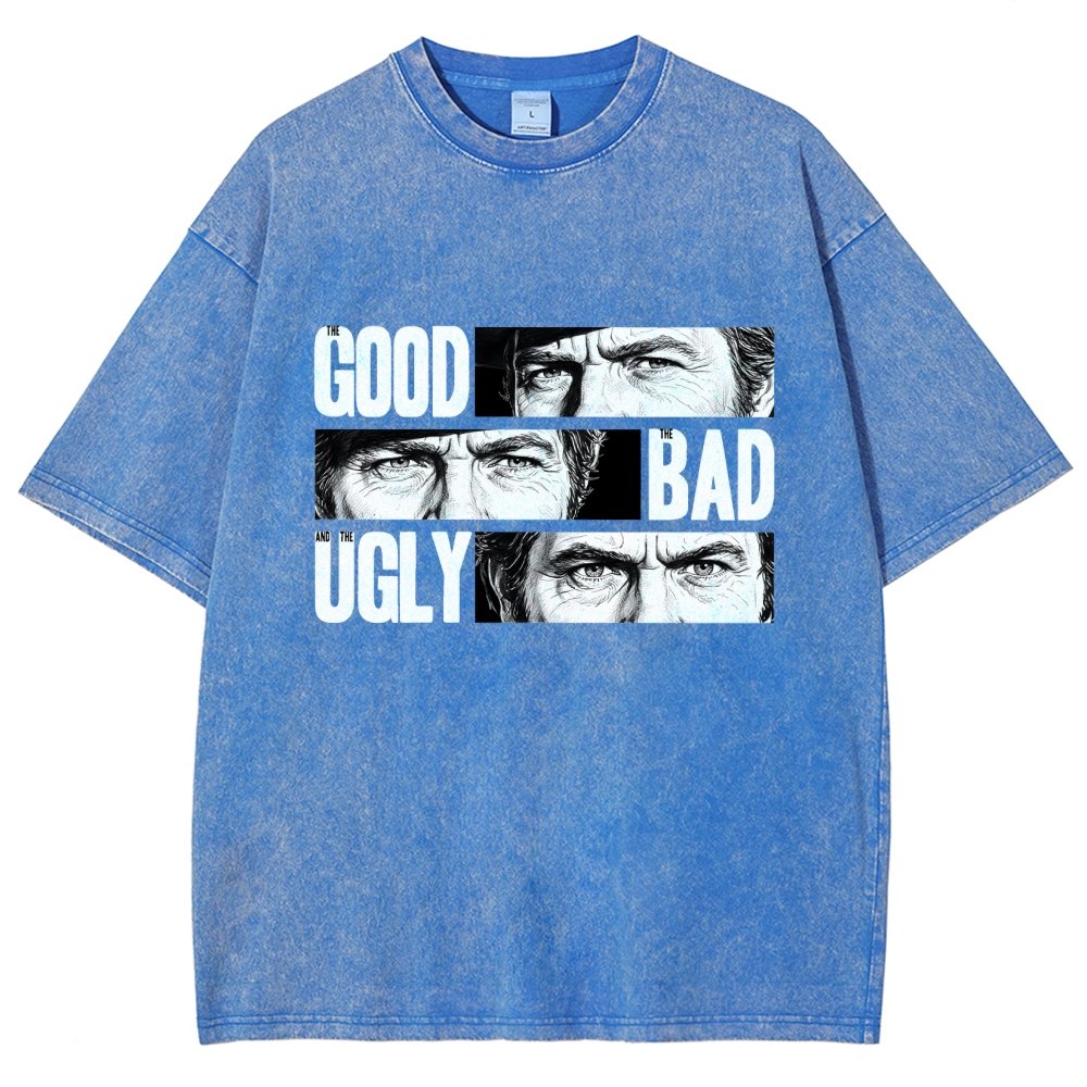 The Good The Bad The Ugly   Vintage Distressed T-shirt